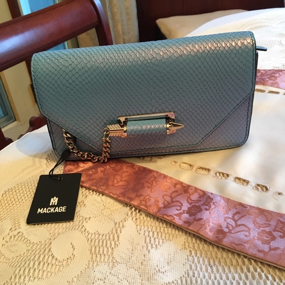 Mackage Mermaid Blue Sky Zoe crossbody clutch - Picture 12 of 12